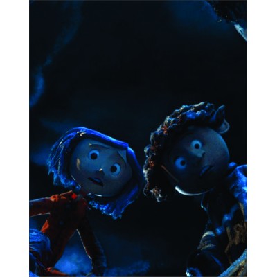 Placa Decorativa  Coraline e Wybie